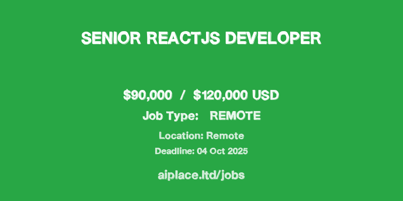 Senior ReactJS Developer