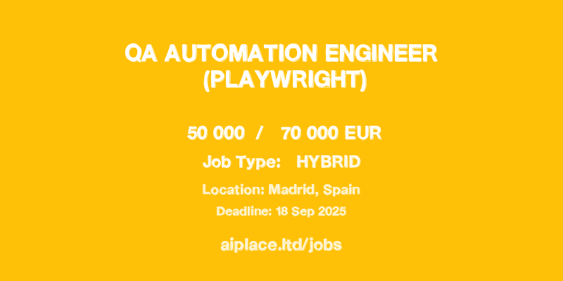 QA Automation Engineer (Playwright)