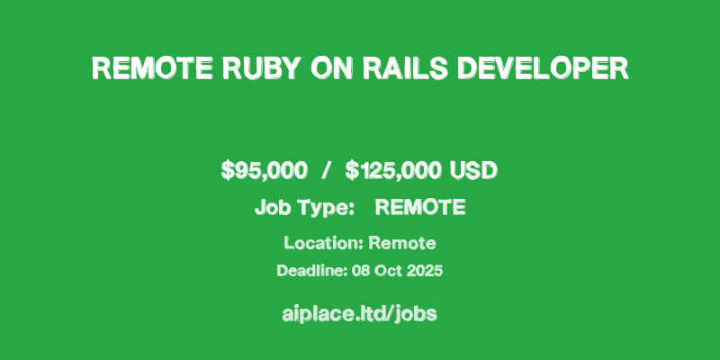 Remote Ruby on Rails Developer