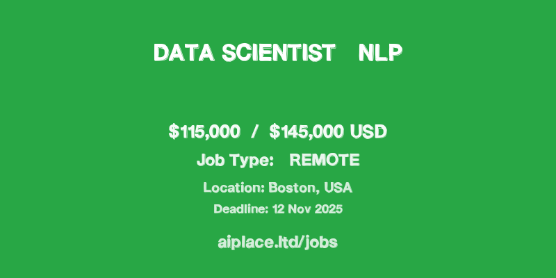 Data Scientist – NLP